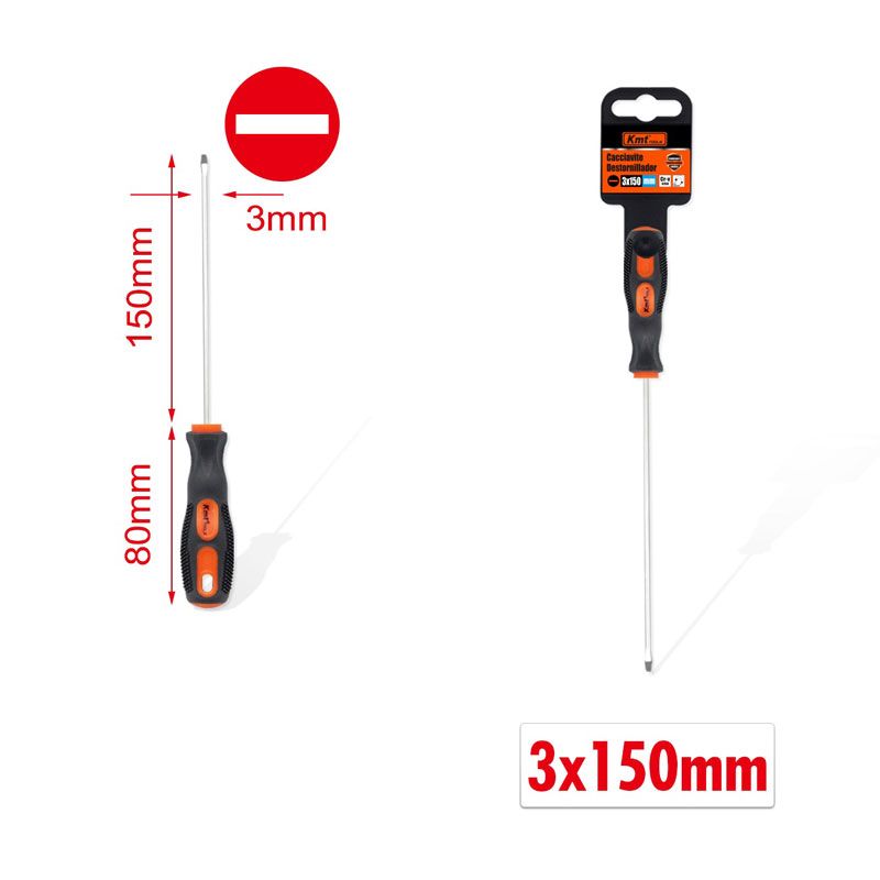KMT Κατσαβίδι 3x150mm - Screwdriver OEM