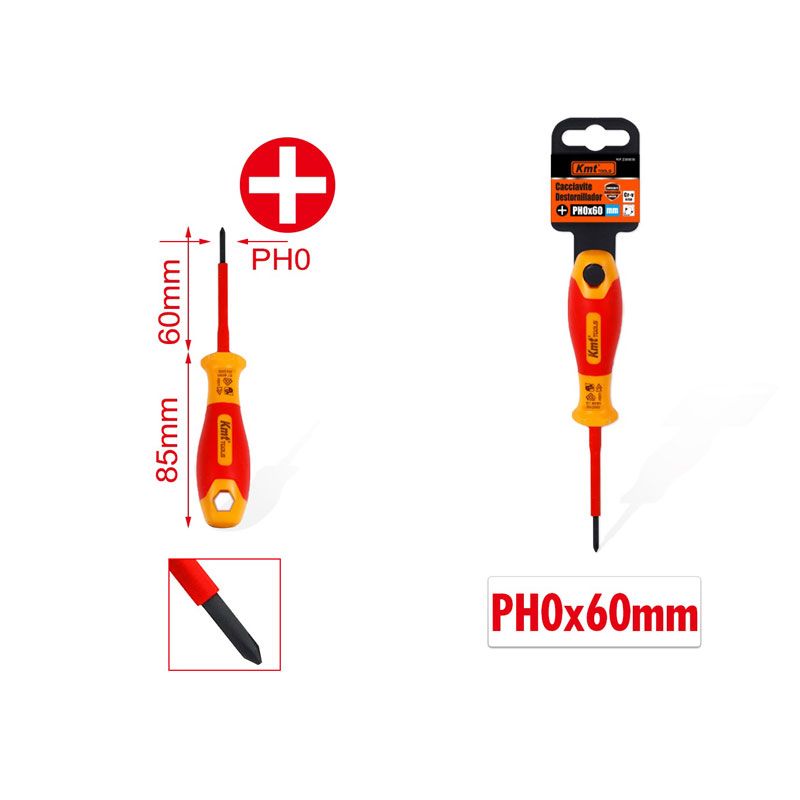 KMT Κατσαβίδι PH0x60mm - Screwdriver KMT
