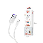 Wisdomup Καλώδιο Φόρτισης και Μεταφοράς Δεδομένων USB σε Type-C SJX-22T - USB to Type-C Charging and Data Cable OEM