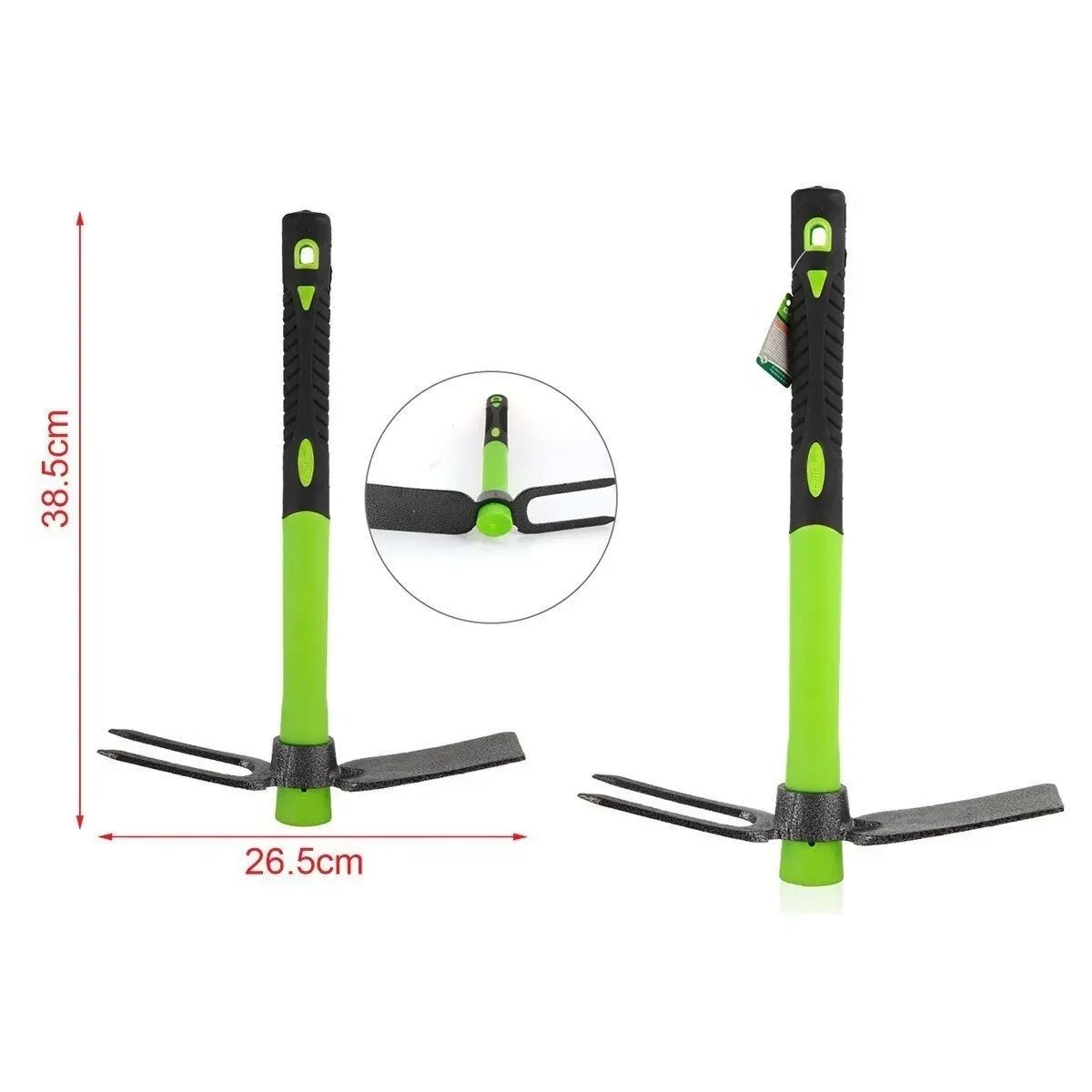 KMT Τσάπα-Αξίνα Κήπου Με Λαστιχένια Λαβή 38.5cm - KMT Tools Garden Hoe-Pickaxe With Rubber Handle KMT