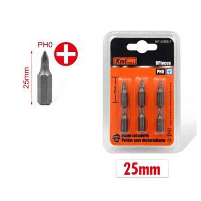 KMT Μύτες κατσαβιδιού PH0 -Bits Long For Screwdriver KMT