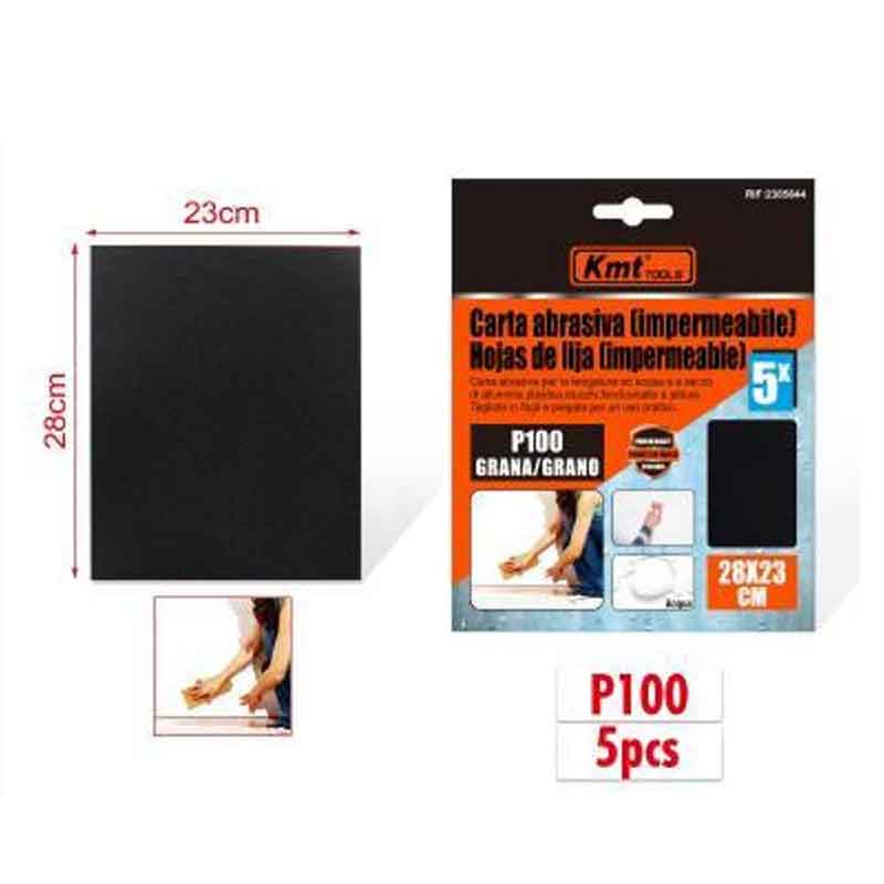 KMT Γυαλόχαρτο Αδιάβροχο P100 5τμχ 28x23cm - Abrasive paper KMT