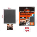 KMT Γυαλόχαρτο Μετάλλου P120 4τμχ 28x23cm - Abrasive paper KMT