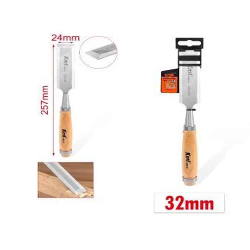 KMT Σκαρπέλα Με Ξύλινη Λαβή 32mm- Chisel KMT