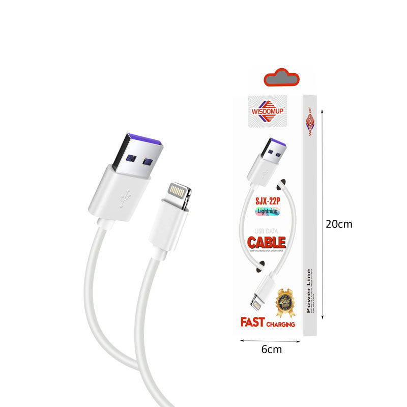 Wisdomup Καλώδιο Φόρτισης και Μεταφοράς Δεδομένων USB σε Lightning SJX-22P - USB to Lightning Charging and Data Cable OEM