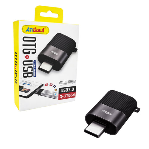 Andowl Αντάπτορας OTG Type-C σε USB 3.0 Q-OTG64 - OTG Adapter Andowl