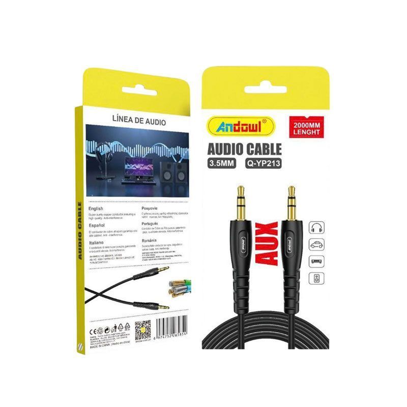 Andowl Καλώδιο Ήχου 3.5mm σε 3.5mm - 2m Q-YP213 - Audio Cable ANDOWL