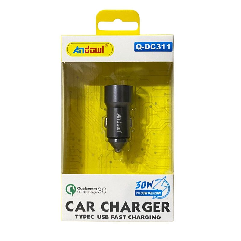 Andowl Φορτιστής αυτοκινήτου 30W Q-DC311 - Car charger OEM