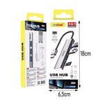 Andowl USB Hub 4 σε 1 με 4 Θύρες Q-HU805 - USB Hub ANDOWL