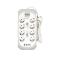 Qiao Sheng Πολύμπριζο 8 Θέσεων 10Α/250V-2500W 2m NO:3278 - Smart power 8 power socket OEM