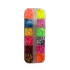 Globalnail Διακοσμητικά Νυχιών Πεταλούδες Confetti Σετ 12 Χρώματα - Nail art butterfly OEM