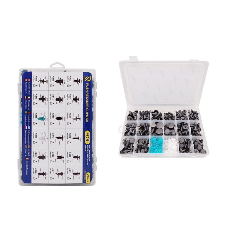 Rchang Πλαστικά κλίπς αυτοκινήτου Universal 299τμχ - Push Retainer Clips Kit RCHANG
