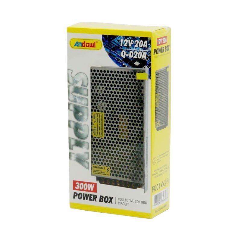 Andowl Τροφοδοτικό LED Ισχύος 300W με Τάση Εξόδου 12V Q-D20A - Power Box OEM