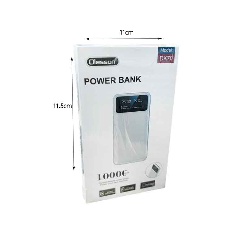 Olesson Power Bank 10000mAh DK70 - Power Bank - Γαλάζιο - Μαύρο - Μωβ Olesson