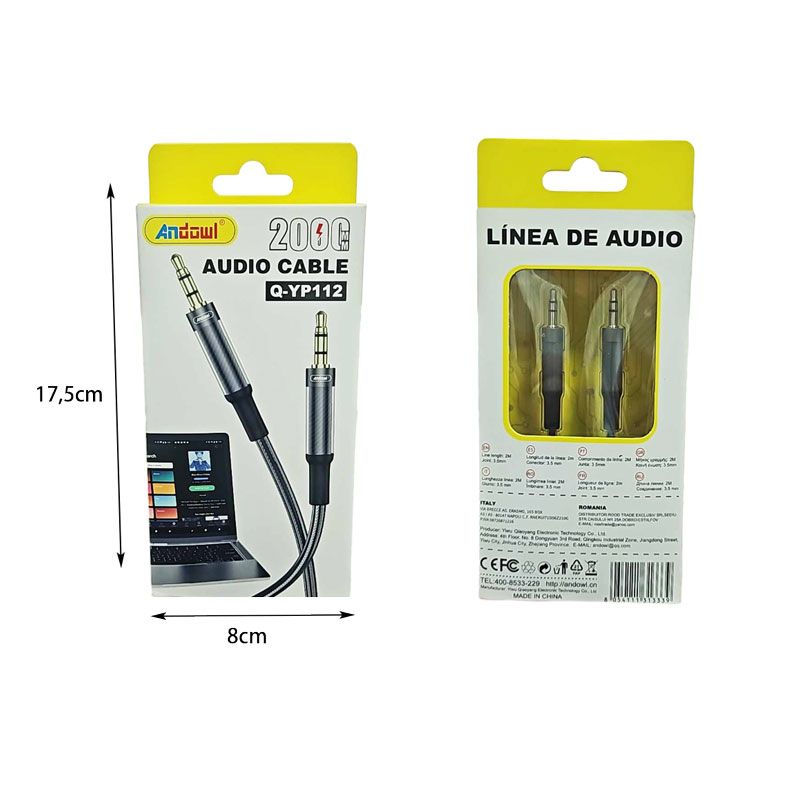 Andowl Καλώδιο ήχου AUX σε AUX Q-YP112 - Audio Cable ANDOWL