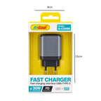 Andowl Φορτιστής Q-CD988 30W PD με USB & Type-C - Andowl Q-CD988 30W PD USB & Type-C Fast Charger