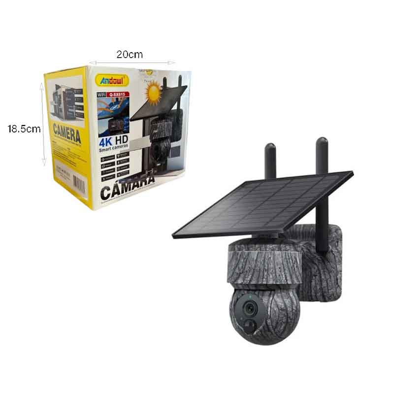 Andowl Ηλιακή Έξυπνη Κάμερα 4K HD Q-SX615 - Camera High Definition Outdoor Electronic Pan Tilt ANDOWL