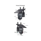 Andowl Ηλιακή Έξυπνη Κάμερα 4K HD Q-SX615 - Camera High Definition Outdoor Electronic Pan Tilt ANDOWL