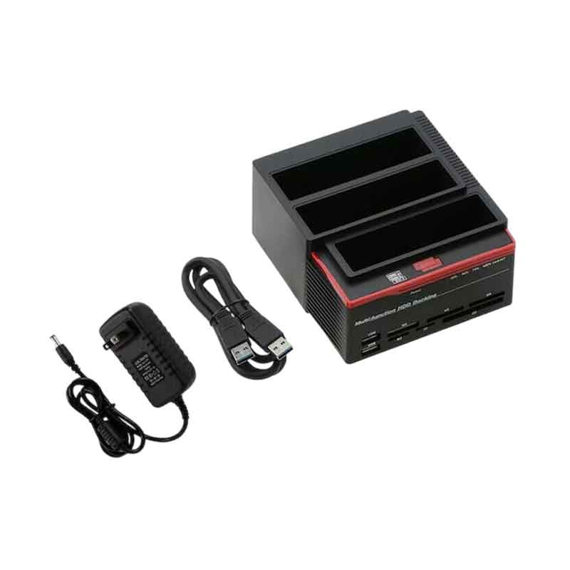 Andowl AN-Q-HD50 Docking Station για 2 Σκληρούς Δίσκους SATA 2.5" / 3.5" με σύνδεση USB 2.0 - All in 1 Multi-function HDD Docking ANDOWL