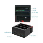 Andowl AN-Q-HD50 Docking Station για 2 Σκληρούς Δίσκους SATA 2.5" / 3.5" με σύνδεση USB 2.0 - All in 1 Multi-function HDD Docking ANDOWL