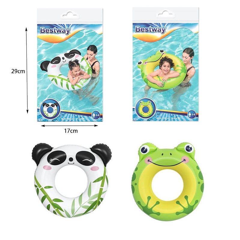 Bestway Παιδικό Φουσκωτό Σωσίβιο 79cm #36351-Splashpals Swim Tube - Διάφανο - Μπλε - Ροζ OEM