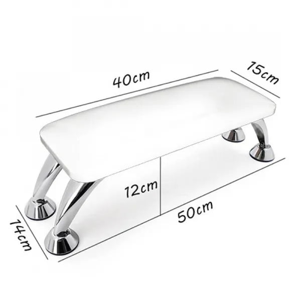 Arm rest manicure με χώρο υποδοχής συσκευής πολυμερισμού - Manicure leather and pillow hand rest - Ροζ OEM
