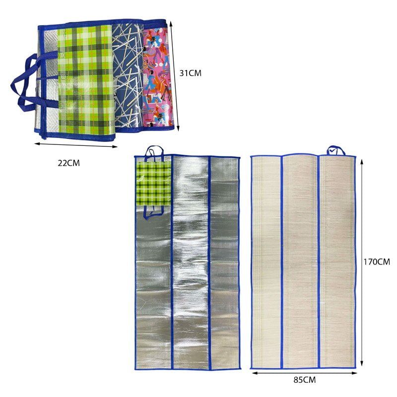 Ψάθα παραλίας 170x85cm - Bamboo beach mat OEM