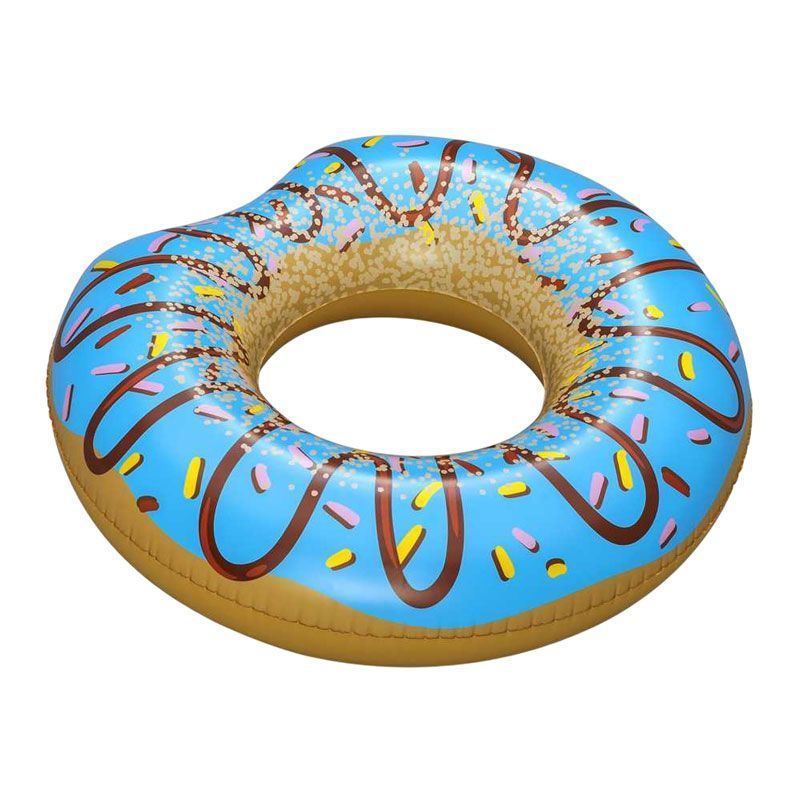 Φουσκωτό σωσίβιο Ντόνατ 1τμχ 36118- Inflatable Donut Swim Tube - Λευκό - Μπλε - Ροζ OEM