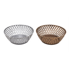 Διακοσμητικό Καλάθι Πλεκτής Όψης 20cm - Decorative Woven-Style Basket OEM