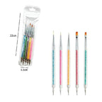 Πινέλα νυχιών 5τμχ - Nail brushes 5pcs OEM