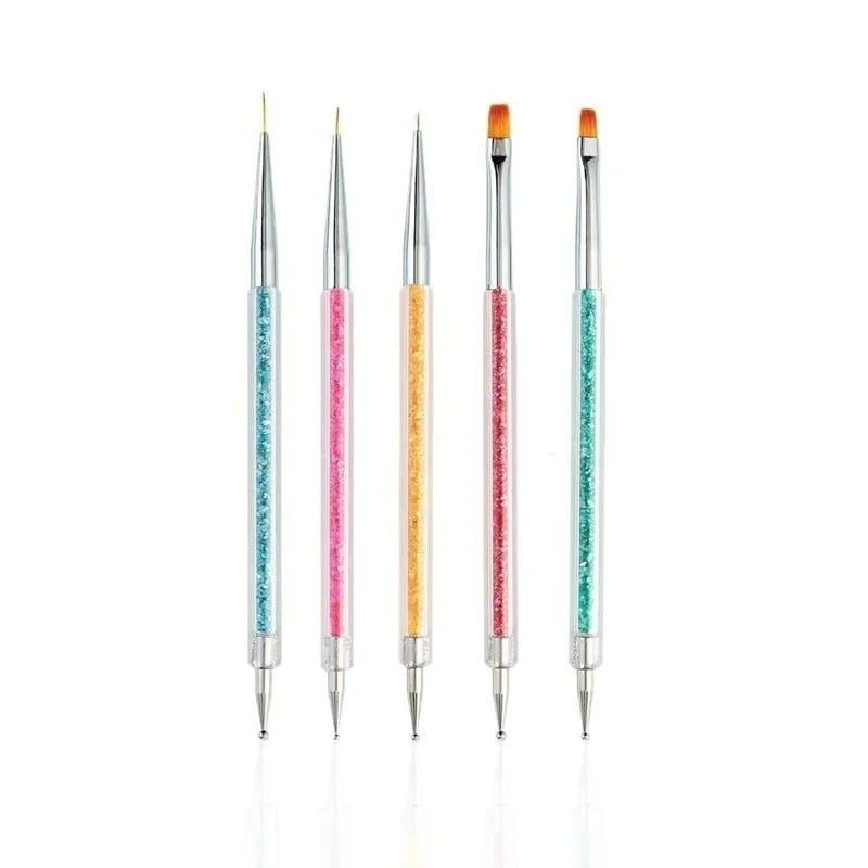 Πινέλα νυχιών 5τμχ - Nail brushes 5pcs OEM