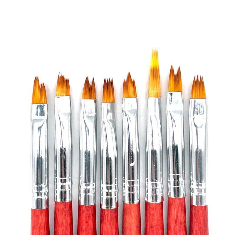 Σετ πινέλα νυχιών 8τμχ - Nail brushes 8 pcs OEM