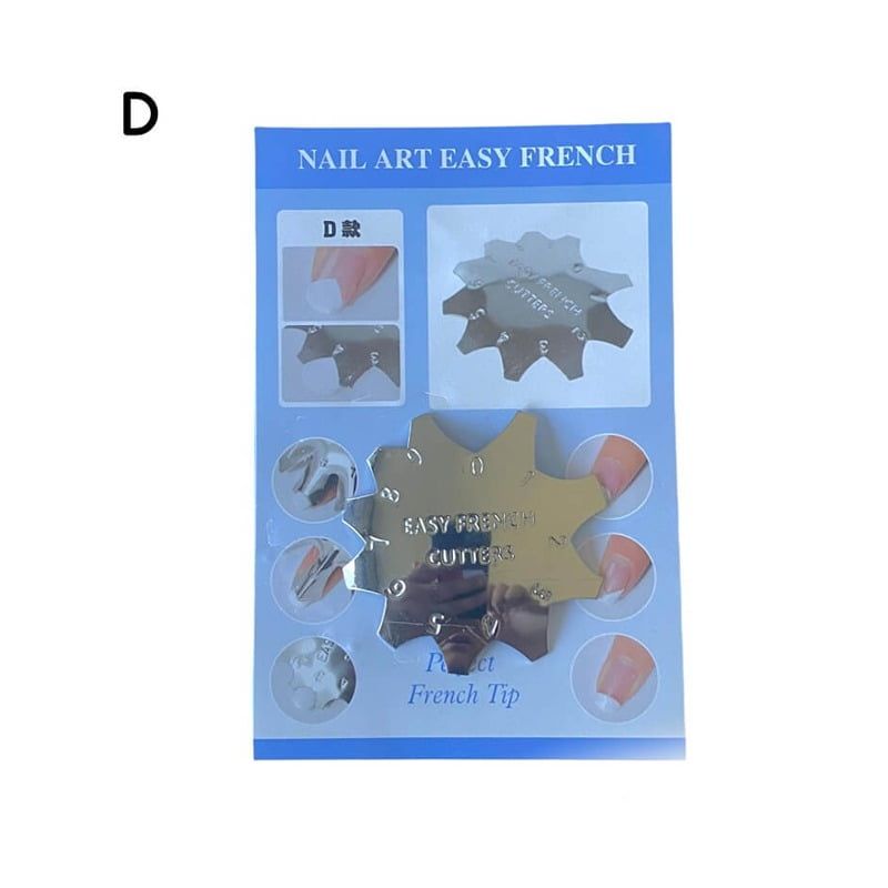 Στένσιλ Γαλλικού Νυχιών Nail Art Easy French – Μεταλλικό καλούπι γαλλικού OEM