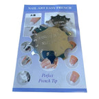 Στένσιλ Γαλλικού Νυχιών Nail Art Easy French – Μεταλλικό καλούπι γαλλικού OEM