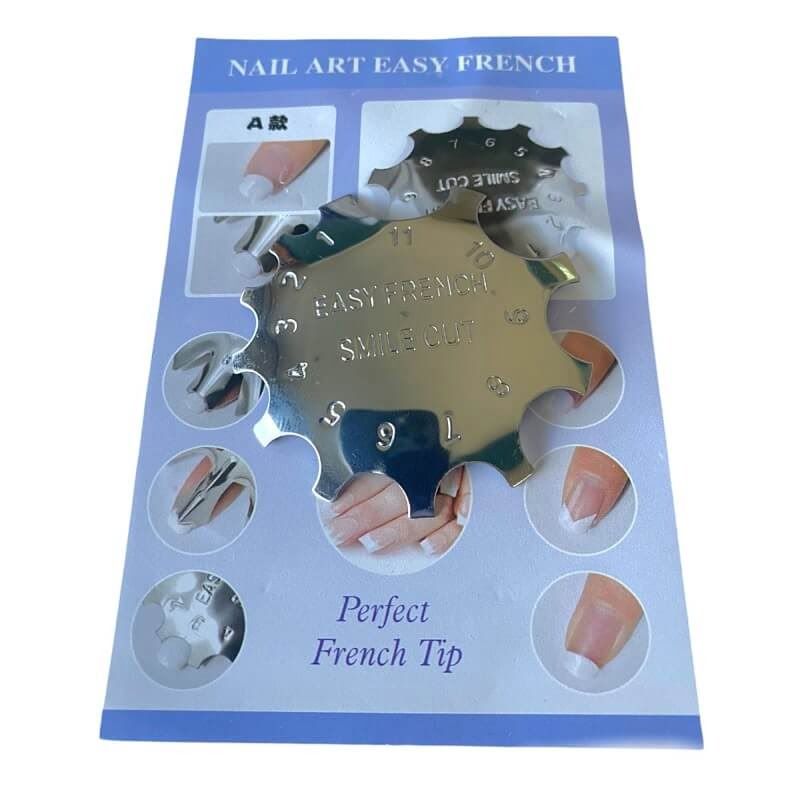 Στένσιλ Γαλλικού Νυχιών Nail Art Easy French – Μεταλλικό καλούπι γαλλικού OEM