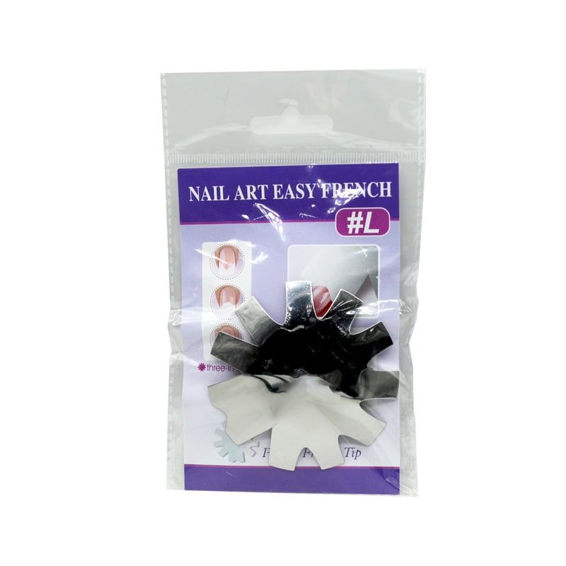 Στένσιλ Γαλλικού Νυχιών Nail Art Easy French – Μεταλλικό καλούπι γαλλικού OEM
