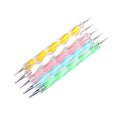 Σετ εργαλείων σχεδιασμού νυχιών 5τμχ - Double-edged Plastic Dotting Pen 5pcs OEM