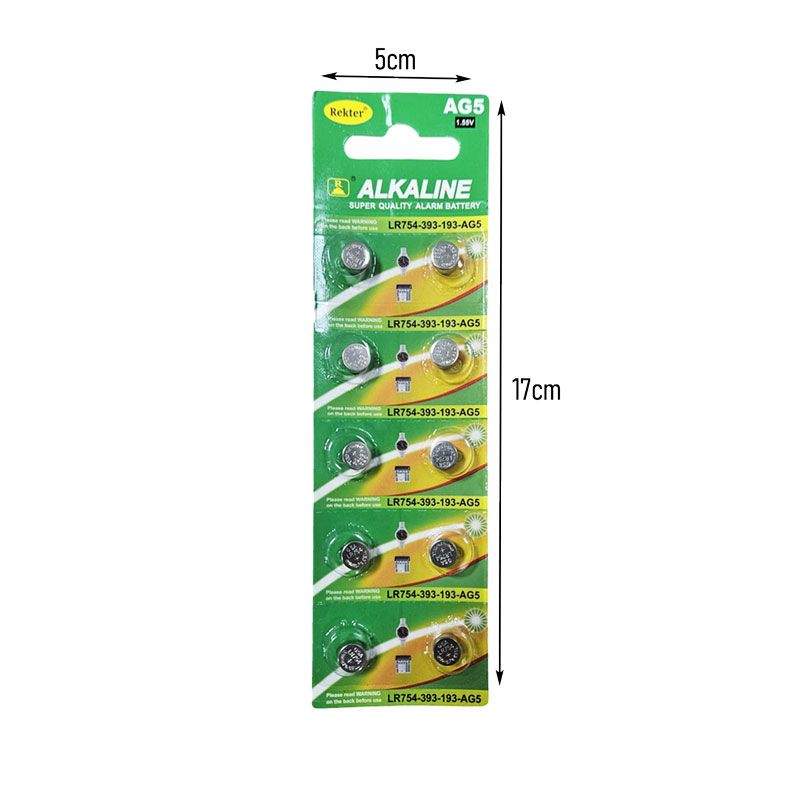 Σετ Αλκαλικών Μπαταριών LR754 1.5V 10τμχ - Alkaline Battery Set OEM