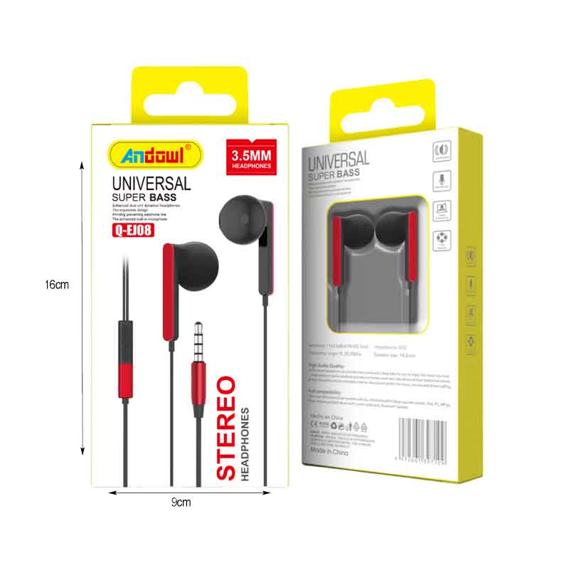 Andowl Ενσύρματα Ακουστικά με AUX 3.5mm Q-EJ08 - Earphone ANDOWL