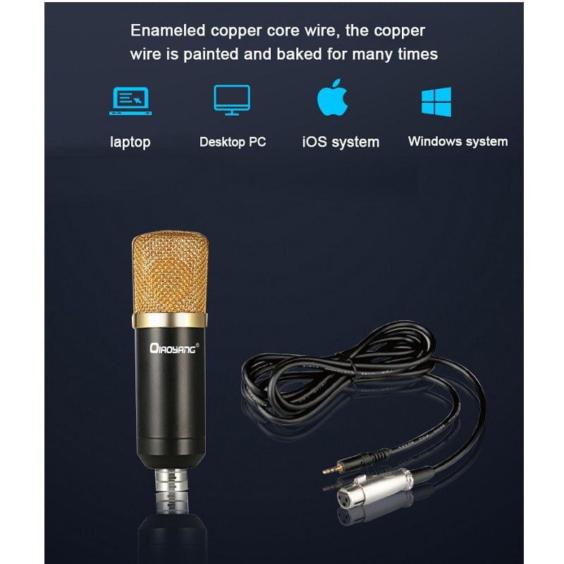 Qiaoyang επαγγελματικό σέτ μικροφώνου QA-T595 - Qiaoyang Professional microphone recording equipement QA-T595 Qiaoyang