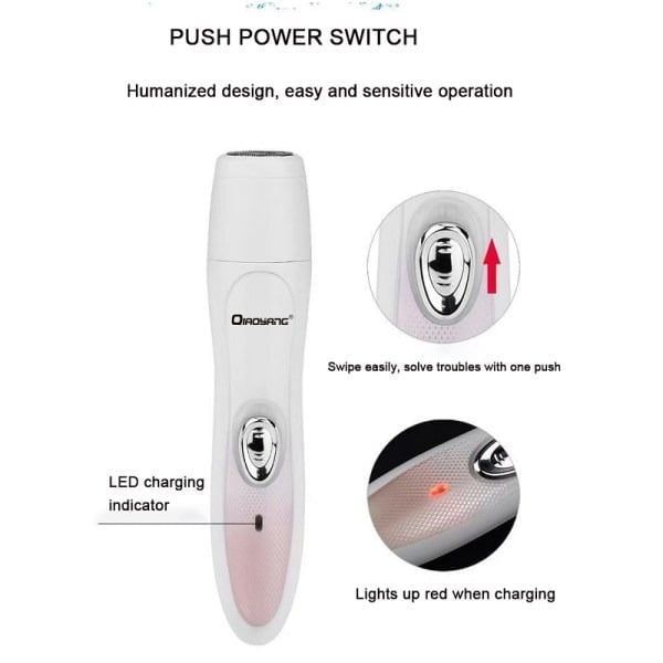 QIAOYANG 4 σε 1 ξυριστική μηχανή - 4 in 1 Shaver with lady epilator & shaving head QA-T590 OEM