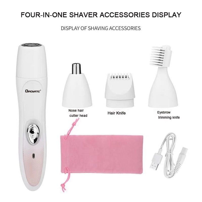 QIAOYANG 4 σε 1 ξυριστική μηχανή - 4 in 1 Shaver with lady epilator & shaving head QA-T590 OEM