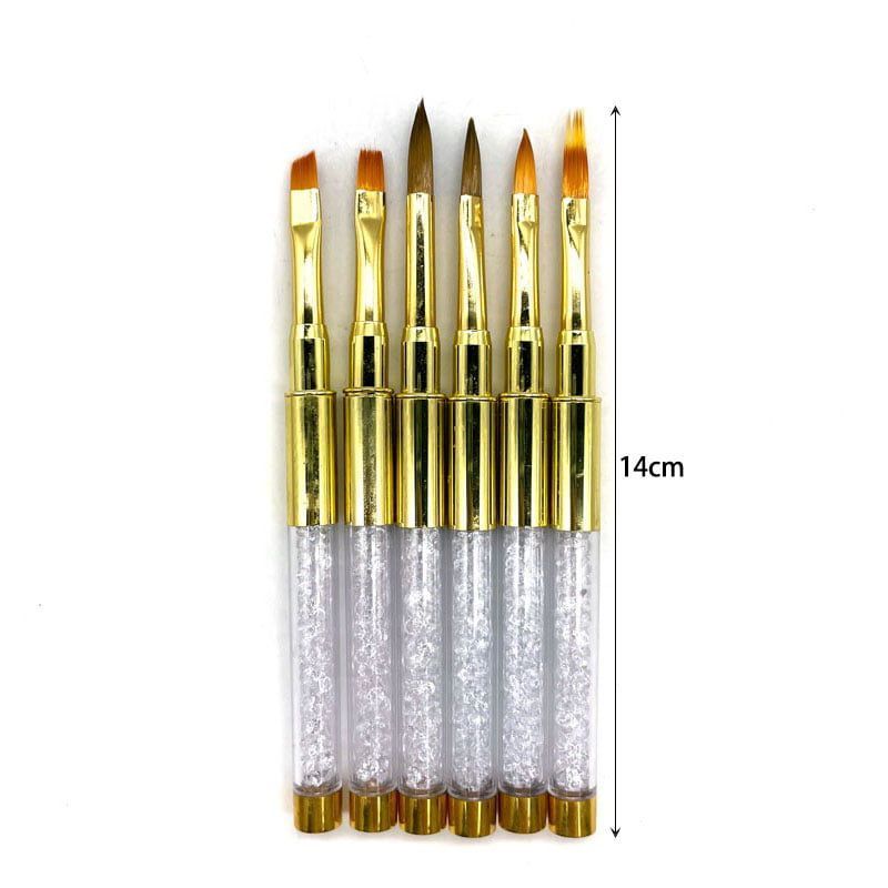 Σετ πινέλα νυχιών 6τμχ - Nail brushes 6pcs OEM