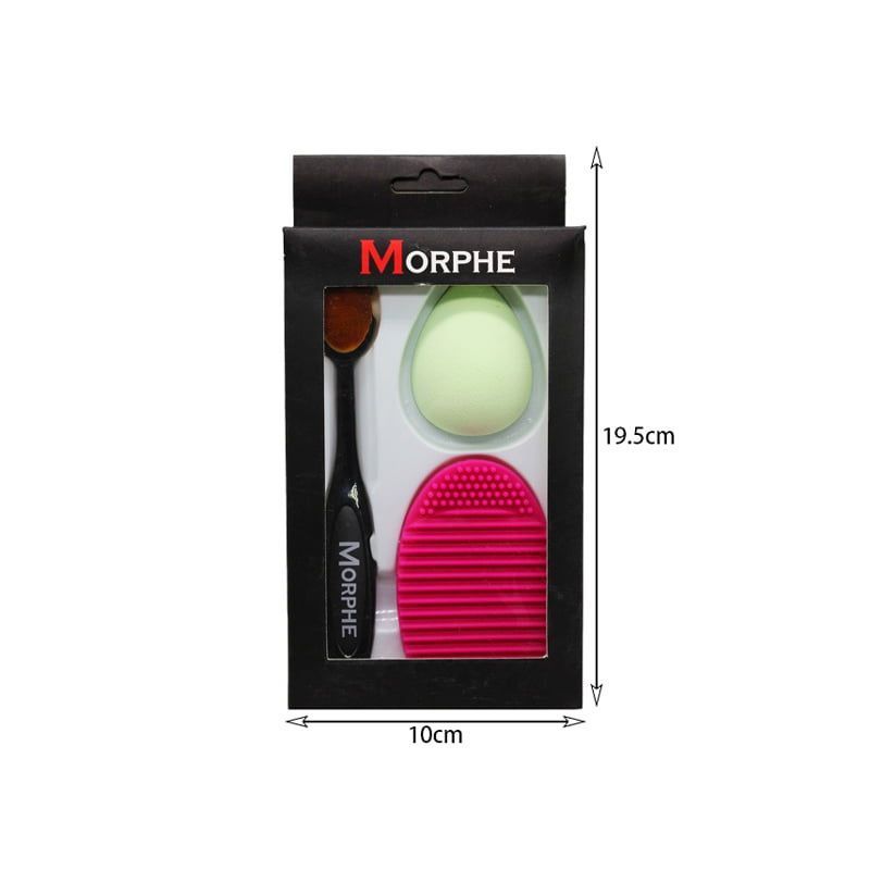 Σετ σφουγκαράκι και πινέλο μακιγιάζ - Make-up brush and sponge OEM