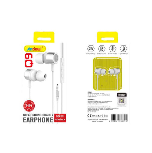 Andowl Ενσύρματα Ακουστικά με AUX 3.5mm Q9 - Earphone ANDOWL