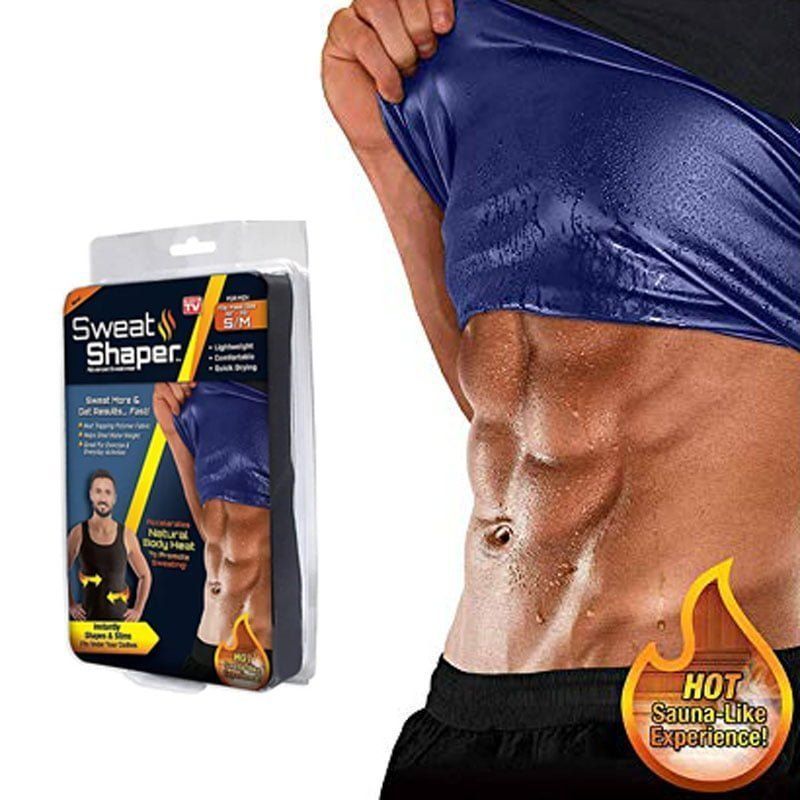 Φανέλα Εφίδρωσης & Αδυνατίσματος - Male Sweat Shaper in Black - S/M OEM