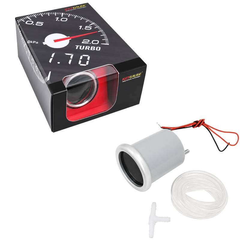 Ket Gauge Όργανο Turbo Boost Αυτοκινήτου με Αισθητήρα - Turbo Boost Gauge with Sensor Ket Gauge