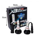 X3 LED Λάμπες Αυτοκινήτου H11 6000LM 50W- X3 LED HEADLIGHT OEM