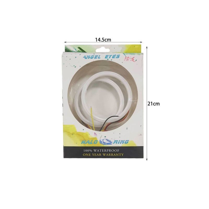 LED φωτιζόμενη στεφάνη αυτοκινήτου Angel Eyes 12-24V – LED Car angel eyes - Άσπρο - Κίτρινο - Κόκκινο - Μπλε OEM