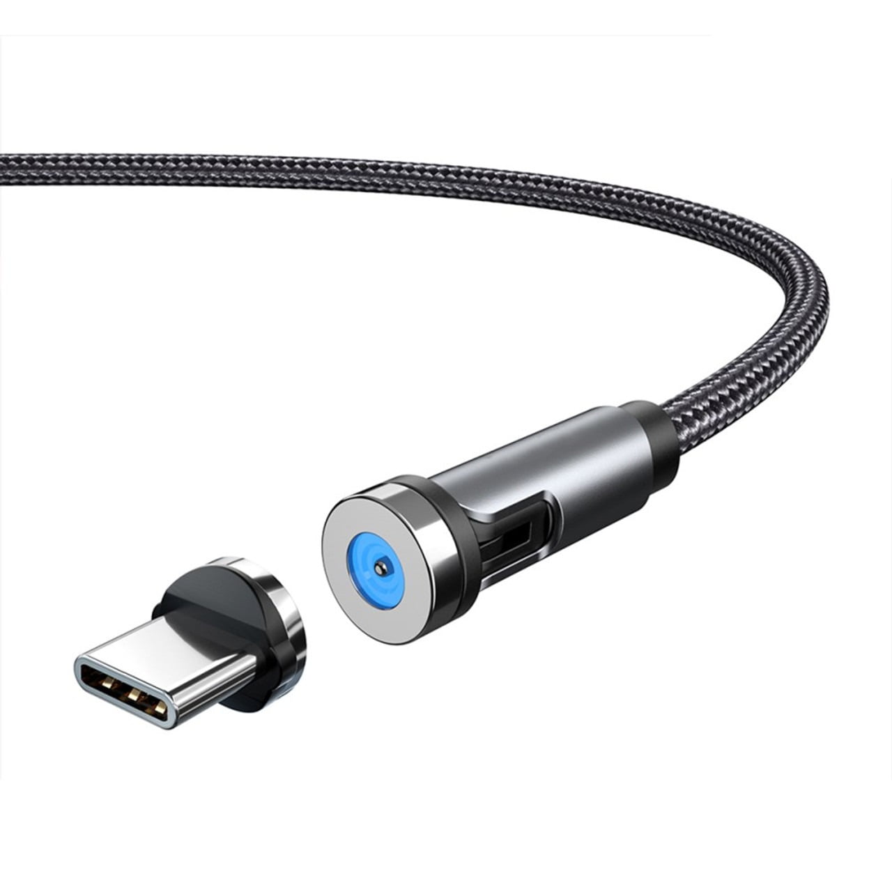 Treqa CA-847 Μαγνητικό Καλώδιο Φόρτισης 3.4A 180° 3 σε 1 Lightning - USB-C - MicroUSB 1m - Magnetic 3 in 1 Cable Type C. Lighting And V8 3.4A Treqa
